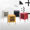 ArtissIn Mini Mesh Door Storage Cabinet Organizer Bedside Table Yellow Deals499