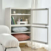 ArtissIn Double Mesh Door Storage Cabinet Organizer Bedroom White Deals499