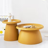 ArtissIn Coffee Table Mushroom Nordic Round Large Side Table 70CM Yellow Deals499