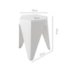 ArtissIn Set of 2 Puzzle Stool Plastic Stacking Stools Chair Outdoor Indoor White Deals499