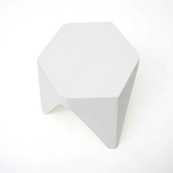 ArtissIn Set of 2 Puzzle Stool Plastic Stacking Stools Chair Outdoor Indoor White Deals499