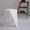 ArtissIn Set of 2 Puzzle Stool Plastic Stacking Stools Chair Outdoor Indoor White Deals499