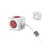 ALLOCACOC POWERCUBE Extended Boston Red 5 Outlets with 1.5M CABLE Deals499