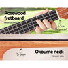 ALPHA 26 Inch Tenor Ukulele Electric Mahogany Ukeleles Uke Hawaii Guitar with EQ Deals499