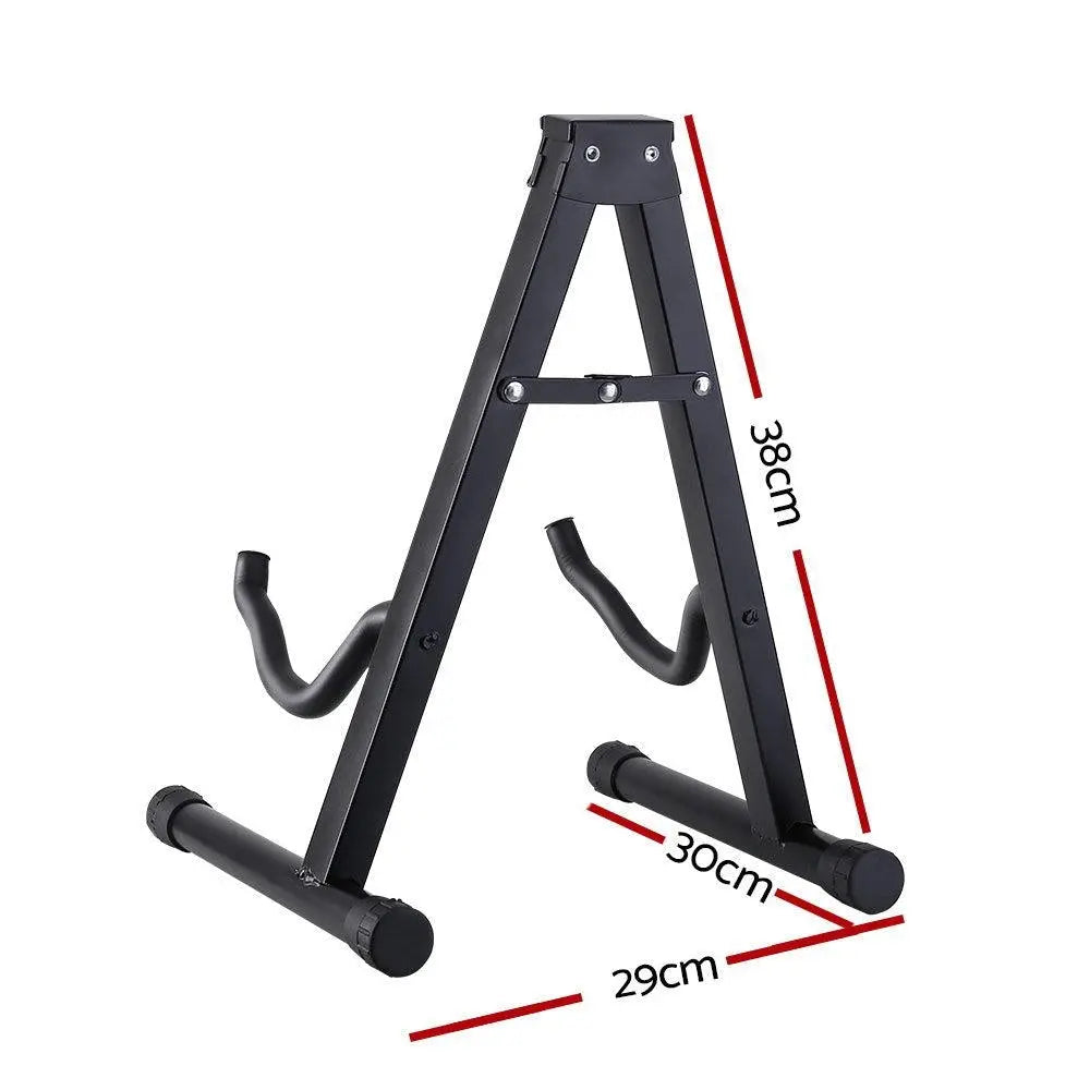 ALPHA Folding Acoustic Guitar Stand Bass Floor Rack Holder Accessories Pack Deals499