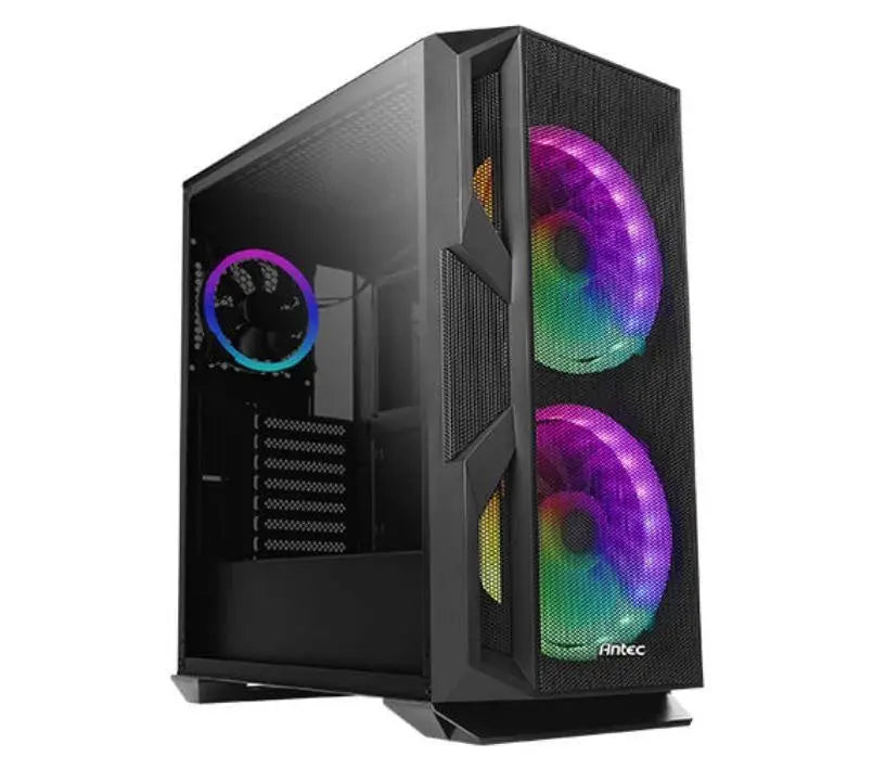 ANTEC NX800 E-ATX, ATX 2x 20CM ARGB Fans, 1x120CM ARGB Rear, Tempered Glass Side, Built-in LED Controller. Mesh Front. gaming case ANTEC