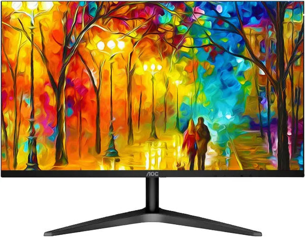AOC 27' IPS 9ms Full HD 3-Way Frameless Slim Monitor - HDMI1.4/VGA Tilt Low Blue Mode Flicker Free (LS) AOC