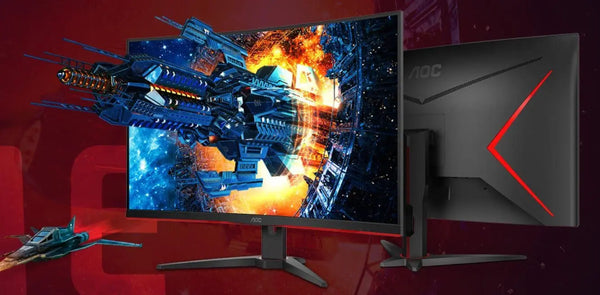 AOC 31.5' Curved 1ms 144Hz 2560x1440 FreeSync ,Ultra Narrow Border, DP, 2x HDMI, VGA Tilt VESA100mm, HDR & Low Blue Mode, Flicker Free, Gaming Monitor AOC