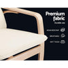 Artiss Fabric Rocking Armchair - Beige Deals499