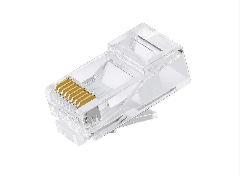 ASTROTEK CAT6 UTP -RJ45 Connector 8P8C Network Plug 3 Prong Blade 3U' Gold plating (50pcs/bag) ASTROTEK