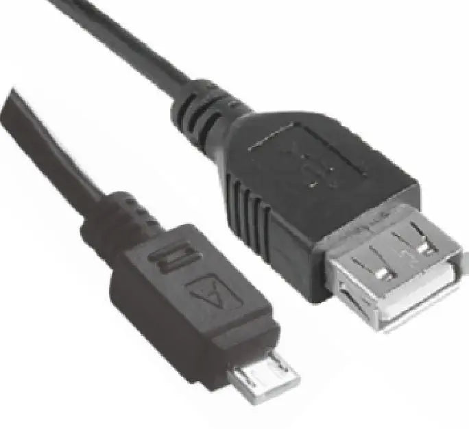 ASTROTEK Micro USB Male to USB Female OTG Adapter Converter Cable Black for Windows Samsung Android Tablet & Mobiles ASTROTEK