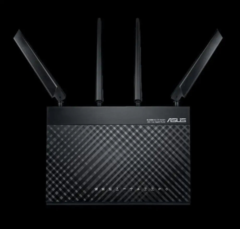 ASUS 4G-AC68U AC1900 4G LTE Dual-Band Wi-Fi Modem Router, 3G/4G Support, 4G LTE, Gigabit Ethernet Dual-WAN, MU-MIMO, Smart QoS, SIMU/USIM Card Support ASUS
