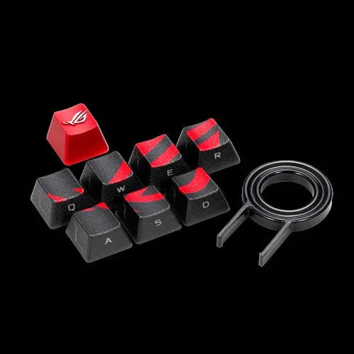 ASUS AC02 ROG GAMING KEYCAP SET Premium Textured Side-Lit Design for FPS/MOBA Keys ASUS
