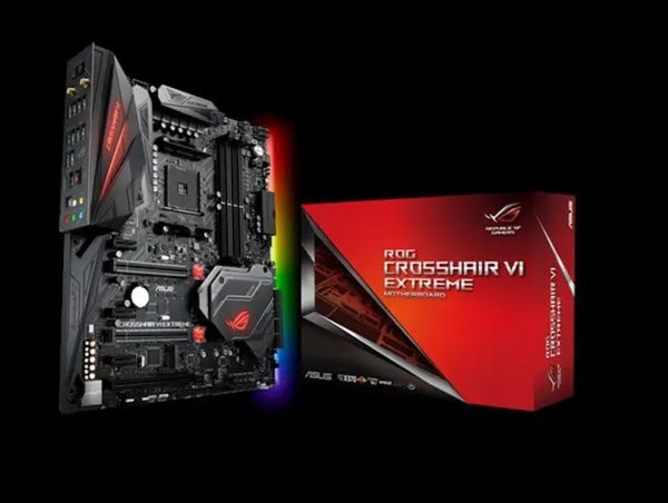 ASUS Crosshair VI Extreme AM4 ATX MB 4xDDR4 6xPCe 2xM.2, 8xSATA 7xUSB3.1 1xUSB Type-C ASUS