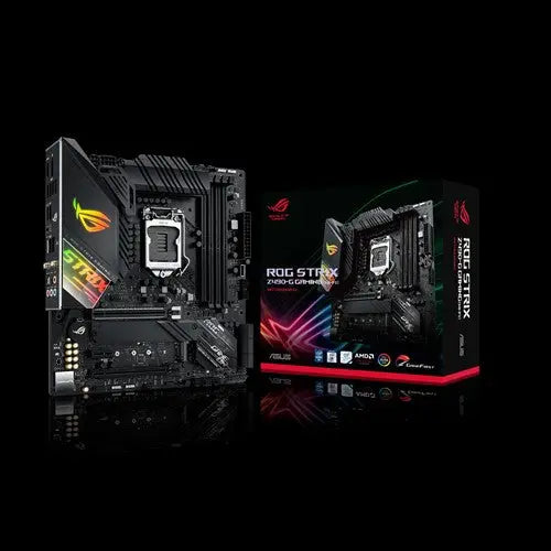 ASUS ROG STRIX Z490-G GAMING(WI-FI) Intel Z490 10th Gen LGA1200 mATX MB DDR4 WIFI6 1xDP 1xHDMI 1xPCIe3.0 6xUSB3.2 6xSATA 2xM.2, Aura Sync RGB ASUS