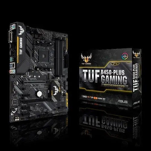 ASUS TUF B450-PLUS GAMING AMD AM4 ATX MB, 4xDDR4, 5xPCIe, 4xSATA, 1xM.2, RAID, 4xUSB3, 1xUSB TypeC, 1xHDMI, 1xDVI ASUS