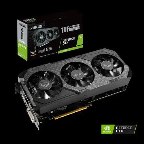 ASUS nVidia TUF 3-GTX1660-A6G-GAMING GeForce GTX1660 Advanced Edition 6GB GDDR5 1830 Boost Non-RGB ASUS