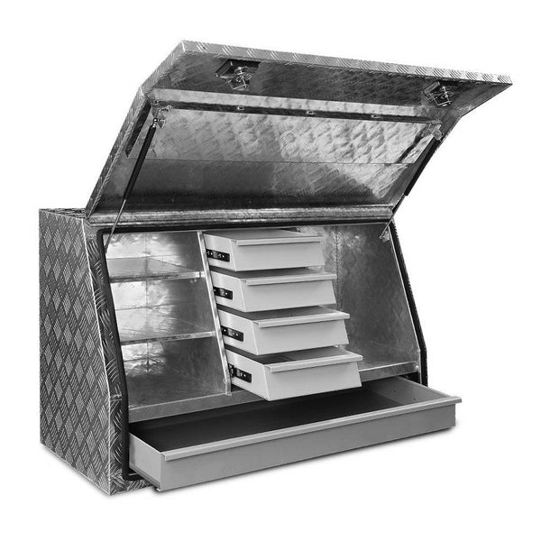 Giantz Aluminium Toolbox Generator Tool Box Drawers Truck Canopy Trailer Locks Deals499
