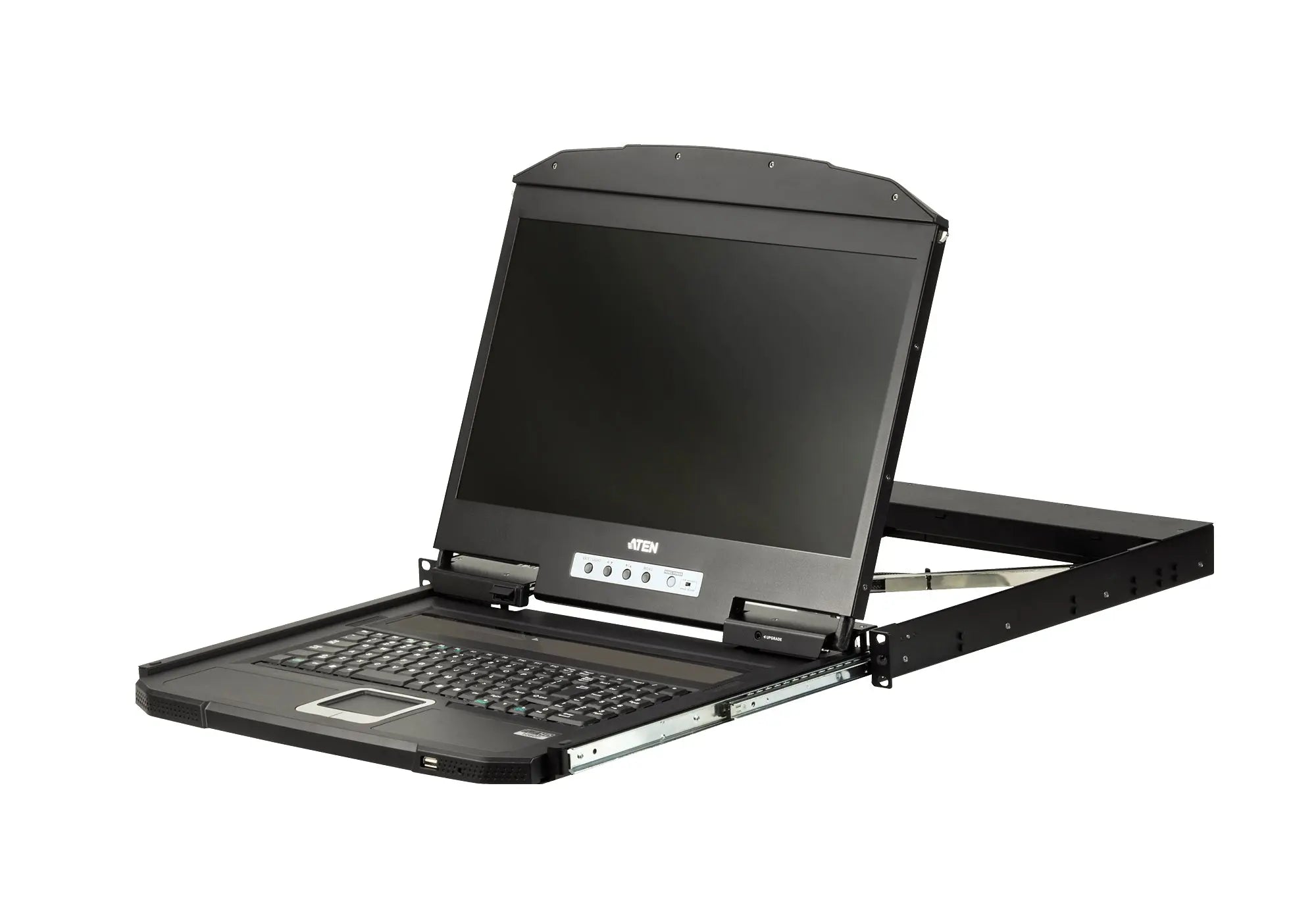 ATEN CL3700NW-ATA-AU-V 1U 18.5' Ultra Short Depth Single Rail WideScreen Rackmount LCD Console (USB / HDMI) ATEN