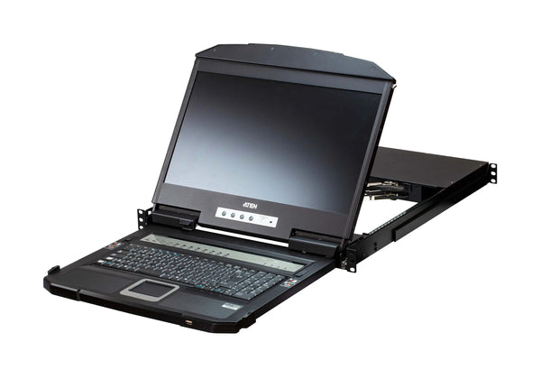 ATEN CL3884NW-ATA-AU-V 14-Port USB HDMI Multi-View Dual Rail WideScreen LCD KVM Switch ATEN