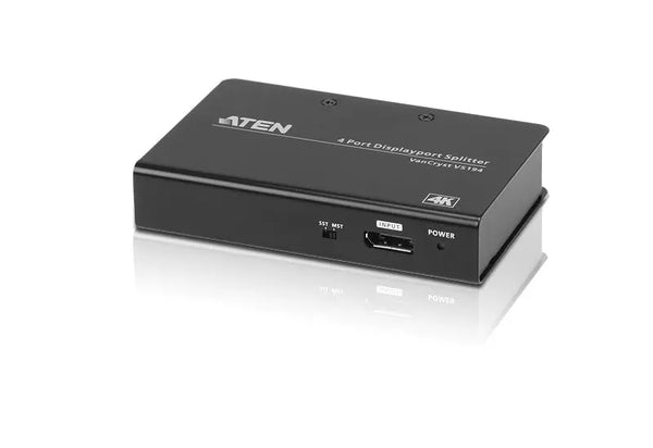 ATEN Video Splitter 4 Port DisplayPort 4K Splitter, 4096x2160 / 3840x2160@60Hz, Supports Extend Mode & Split Mode ATEN