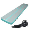Everfit GoFun 5X1M Inflatable Air Track Mat with Pump Tumbling Gymnastics Green Deals499