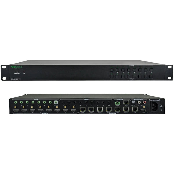 AVGear AVG-CS4K-88-V2 HDBT/HDMI 8 x 8 Matrix Switch Deals499