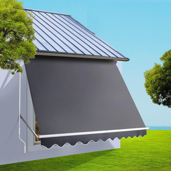 Set of 2 Instahut Fixed Pivot Arm Window Awning Patio Outdoor Blinds 2.8X2.1M Deals499