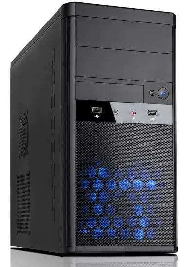 AYWUN 208 mATX System Case with 500w PSU. 24PIN ATX, 5.25' External x 2, 3.5' Ext x 1. USB3 + USB2 , HD Audio. No Fan. 2 yrs Warranty. AYWUN