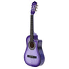 Alpha 34" Inch Guitar Classical Acoustic Cutaway Wooden Ideal Kids Gift Children 1/2 Size Purple Deals499