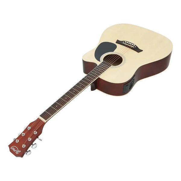 Alpha 41" Inch Electric Acoustic Guitar Wooden Classical EQ With Pickup Bass Natural Deals499