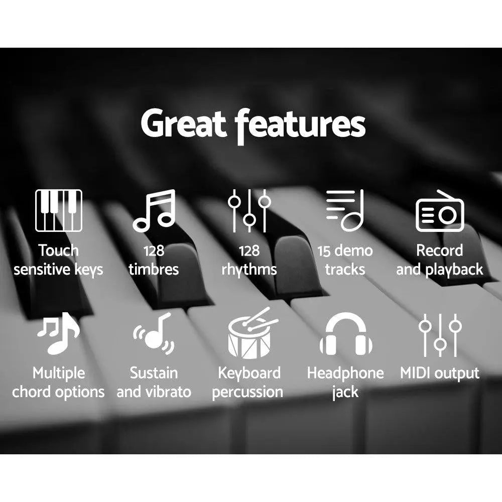 Alpha 61 Keys Electronic Piano Keyboard Electric Instrument Touch Sensitive Midi Deals499