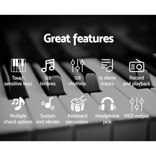 Alpha 61 Keys Electronic Piano Keyboard Electric Instrument Touch Sensitive Midi Deals499