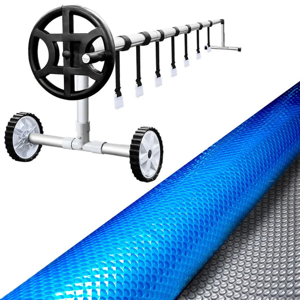 Aquabuddy Pool Cover Covers Solar Roller Blanket 500 Micron Swimming Bubble Deals499