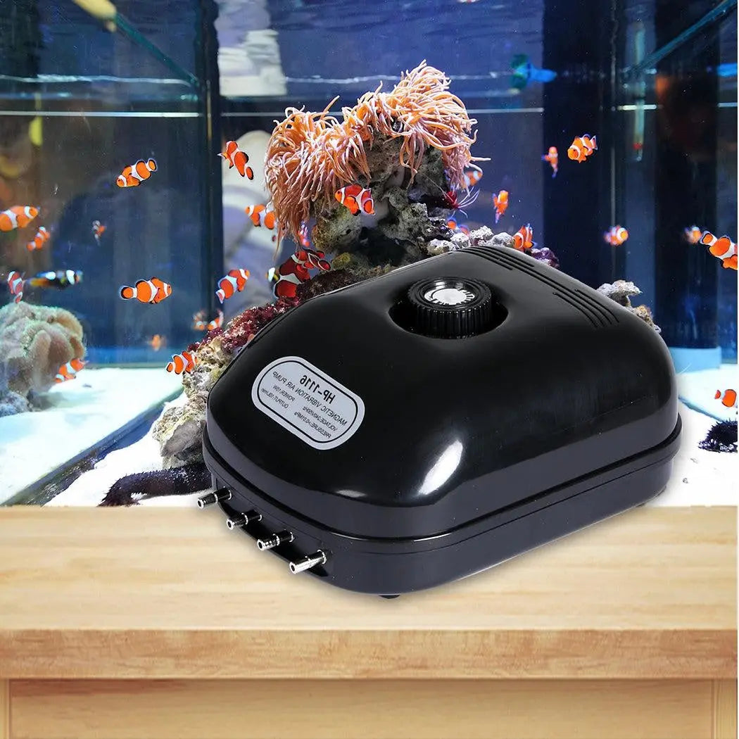 Aquarium Air Pump 4 Outlet Oxygen Aqua Fountain Pond Aerator Water Fish Tank Deals499