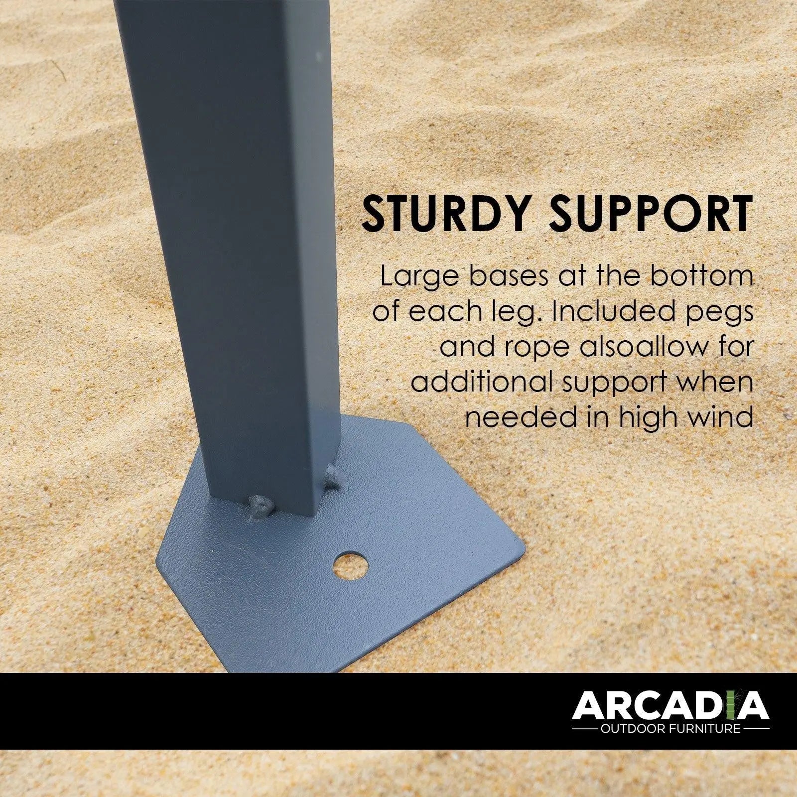 Arcadia Furniture Gazebo 3 x Metre Canopy Navy Portable Pop Up Outdoor Beach Deals499