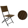 Arcadia Furniture Outdoor 3 Piece Foldable Rattan Coffee Table Set Garden Patio Oatmeal Deals499