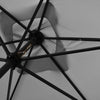Arcadia Furniture Umbrella 3 Metre with Solar LED Lights Garden Yard Grey Deals499