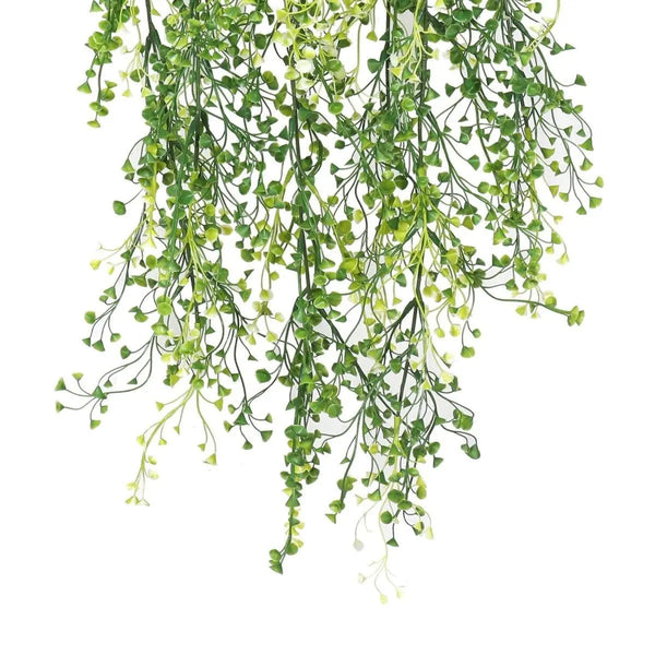 Artificial Hanging Plant (Mixed Green String of Pearls) UV Resistant 90cm Deals499