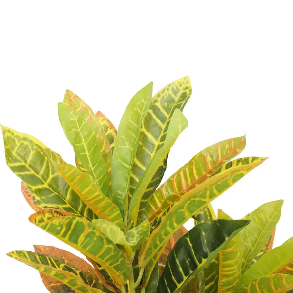 Artificial Potted Flaming Zebra (Codiaeum variegatum / crotons) 55cm Deals499