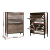 Artiss 12 Pair Wooden Vintage Shoe Rack Storage Cabinet - Wood Deals499