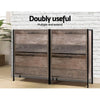 Artiss 12 Pair Wooden Vintage Shoe Rack Storage Cabinet - Wood Deals499
