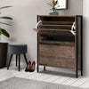 Artiss 12 Pair Wooden Vintage Shoe Rack Storage Cabinet - Wood Deals499