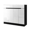 Artiss 120cm Shoe Cabinet Shoes Storage Rack High Gloss Cupboard Shelf Drawers Deals499