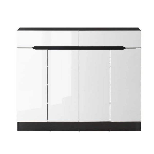 Artiss 120cm Shoe Cabinet Shoes Storage Rack High Gloss Cupboard Shelf Drawers Deals499