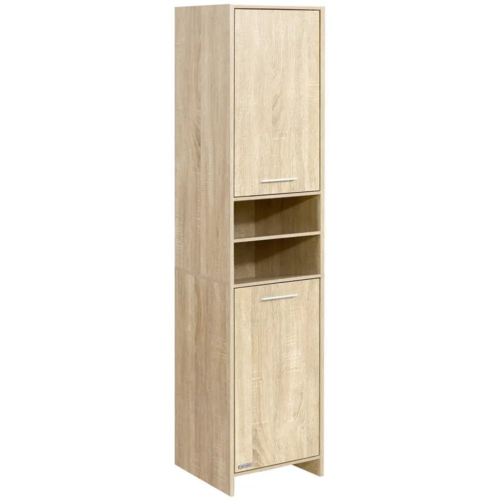 Artiss 185cm Bathroom Cabinet Tallboy Furniture Toilet Storage Laundry Cupboard Oak Deals499