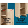 Artiss 185cm Bathroom Cabinet Tallboy Furniture Toilet Storage Laundry Cupboard Oak Deals499