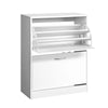 Artiss 2 Door Shoe Cabinet - White Deals499