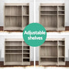 Artiss 2 Doors Shoe Cabinet Storage Cupboard - Wood Deals499