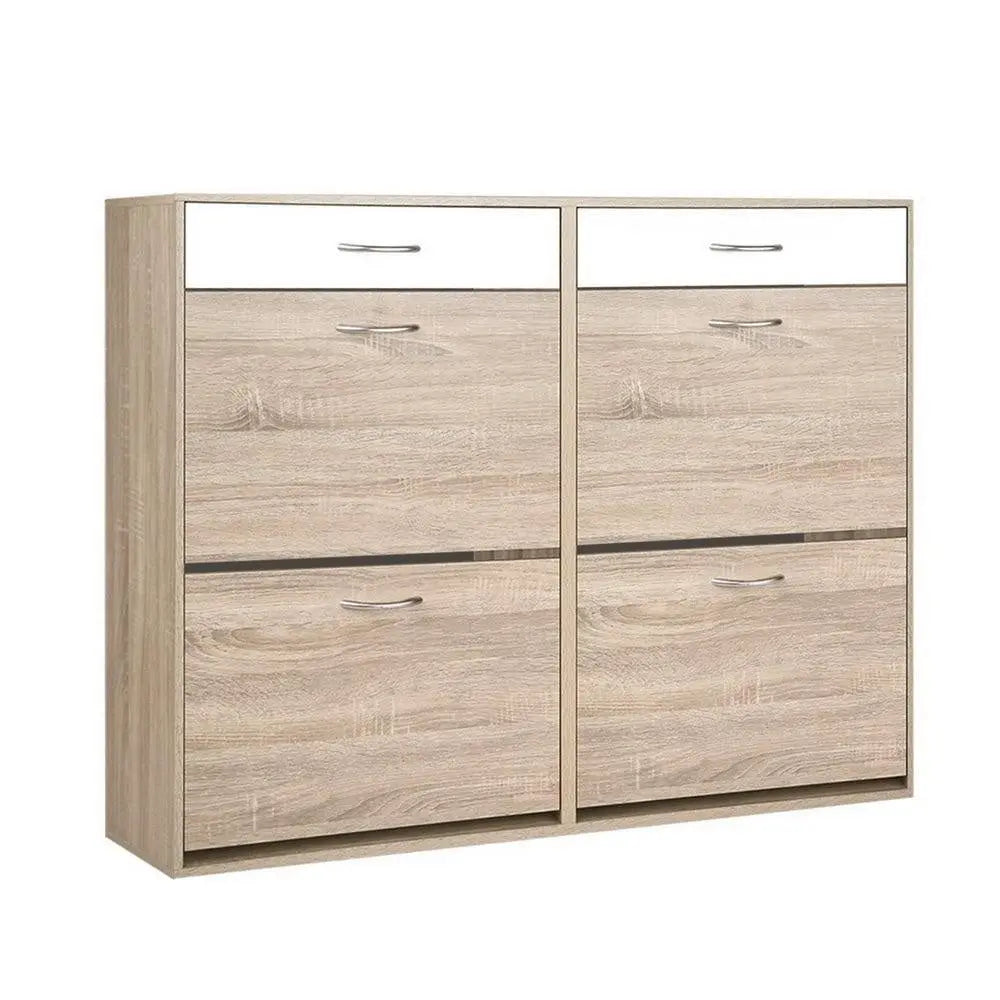 Artiss 2 Tier Shoe Cabinet - Wood Deals499